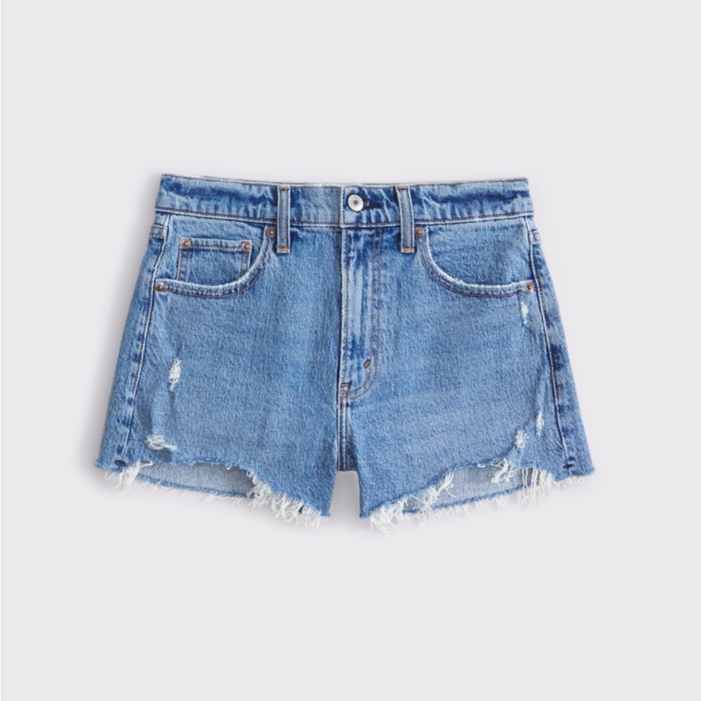 Abercrombie & Fitch High Rise Mom Jean Shorts